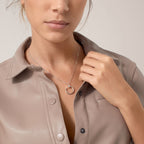[Luxe Jewelry]JUSTE NECKLACE HALF DIAMOND