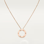 [Luxe Jewelry]LOVE NECKLACE 16MM 3 DIAMONDS