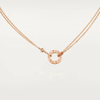 [Luxe Jewelry]LOVE NECKLACE 16MM 2 DIAMONDS