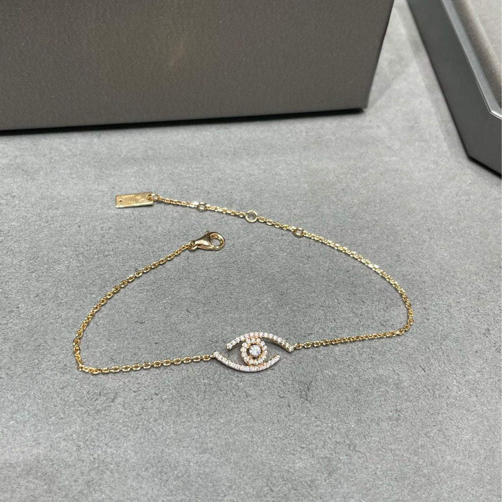 [LUXE]Lucky Eye Pave-Set Diamond Bracelet