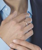 [Luxe]BAGUE ALLIANCE LIENS VIDENCE DIAMANT 4MM