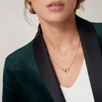 [Luxe Jewelry]LOVE DOUBLE RING NECKLACE