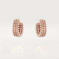 [Luxe Jewelry]CLASH 9.2MM FULL DIAMOND DOUBLE ROW EARRINGS