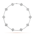 [Luxe]CLOVER 10 MOTIFS DIAMOND NECKLACE