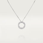 [Luxe Jewelry]LOVE NECKLACE 16MM  FULL DIAMOND