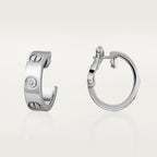 [Luxe Jewelry]LOVE EARRINGS 5.7MM 2 DIAMONDS
