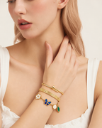 [LUXE]Clover Lucky Spring & Love & Juste Garden 3-Piece  Bracelet Stack Set