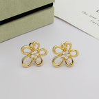 [Luxe JURI] FLOWERLACE EARRING 5 DIAMONDS