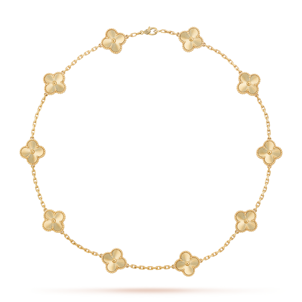 [Luxe]CLOVER 10 MOTIFS LASER NECKLACE