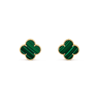 [Luxe]CLOVER MINI 9.5MM MALACHITE  EARRINGS