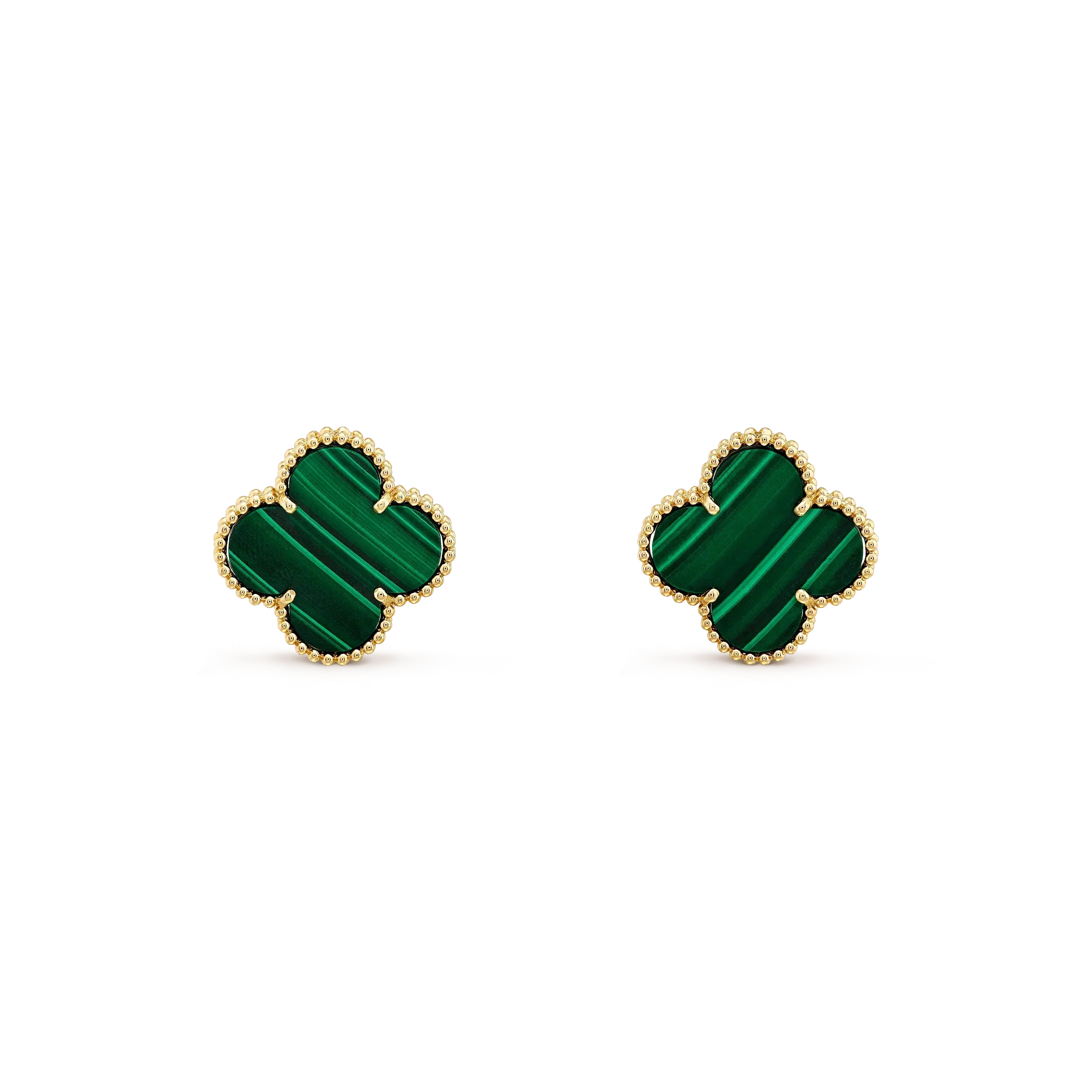 [Luxe]CLOVER MINI 9.5MM MALACHITE  EARRINGS