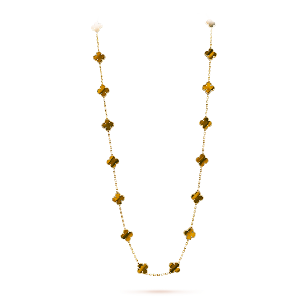 [Luxe]CLOVER 20 MOTIFS TIGER EYE ROSE GOLD