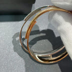 [LUXE]Move Noa Rose Gold Pavé Diamond Bangle Bracelet