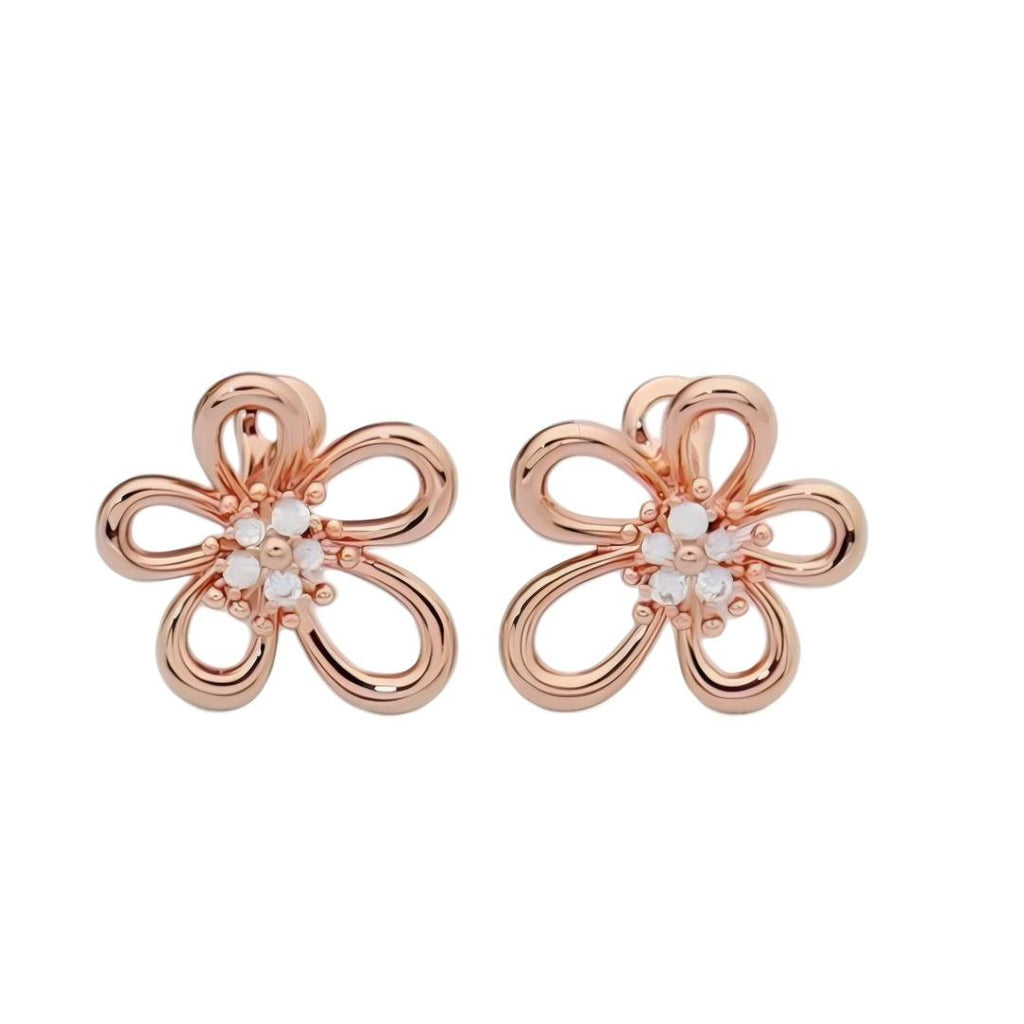 [Luxe JURI] FLOWERLACE EARRING 5 DIAMONDS