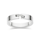 [Luxe]BAGUE ALLIANCE LIENS VIDENCE DIAMANT 4MM