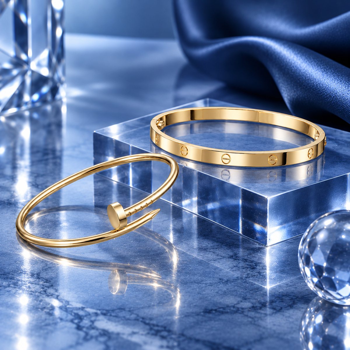[LUXE] LOVE & JUSTE Classic Bracelet Stack Set