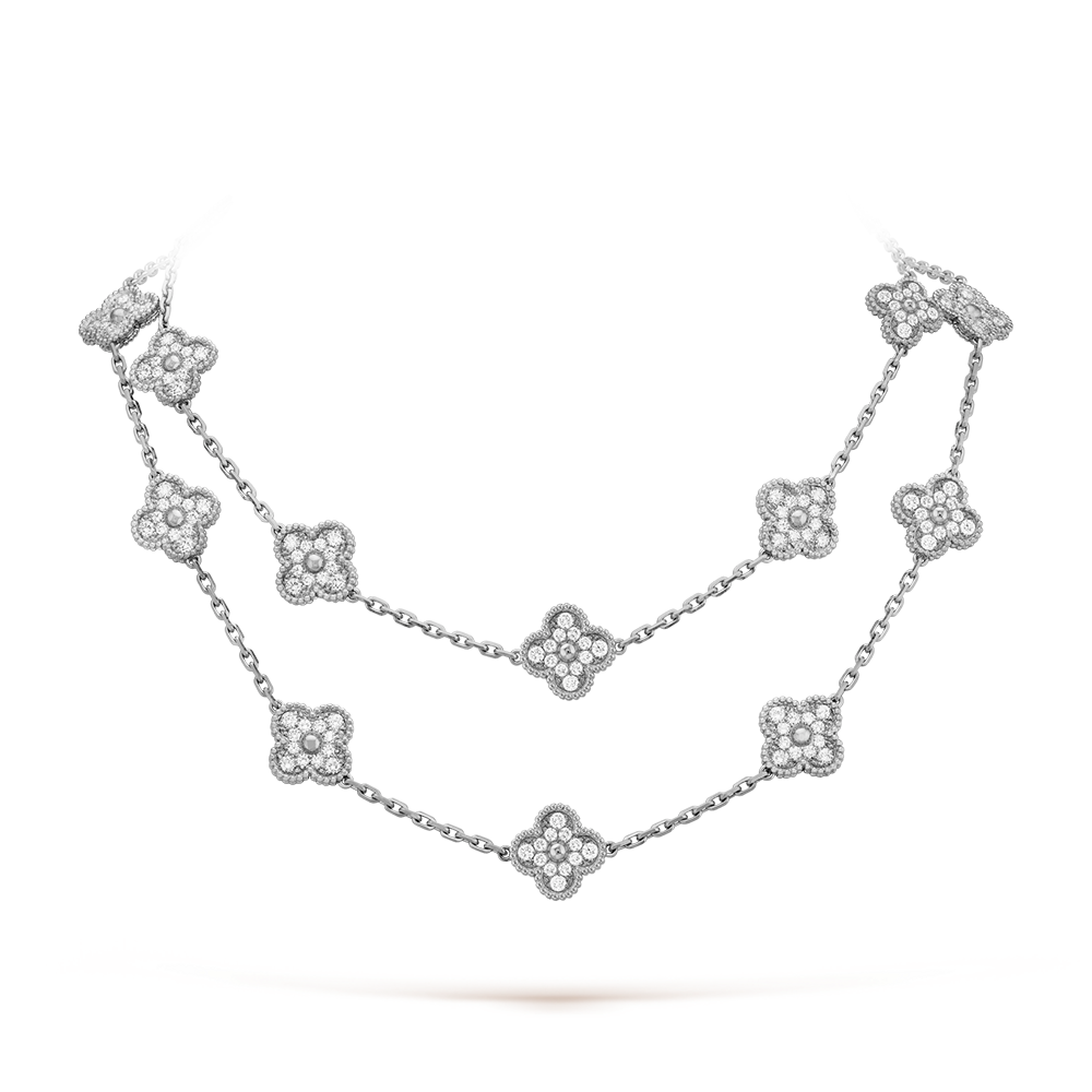 [Luxe]CLOVER 20 MOTIFS DIAMOND SILVER