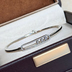 [LUXE]Move Pavé Diamond Bangle Bracelet M