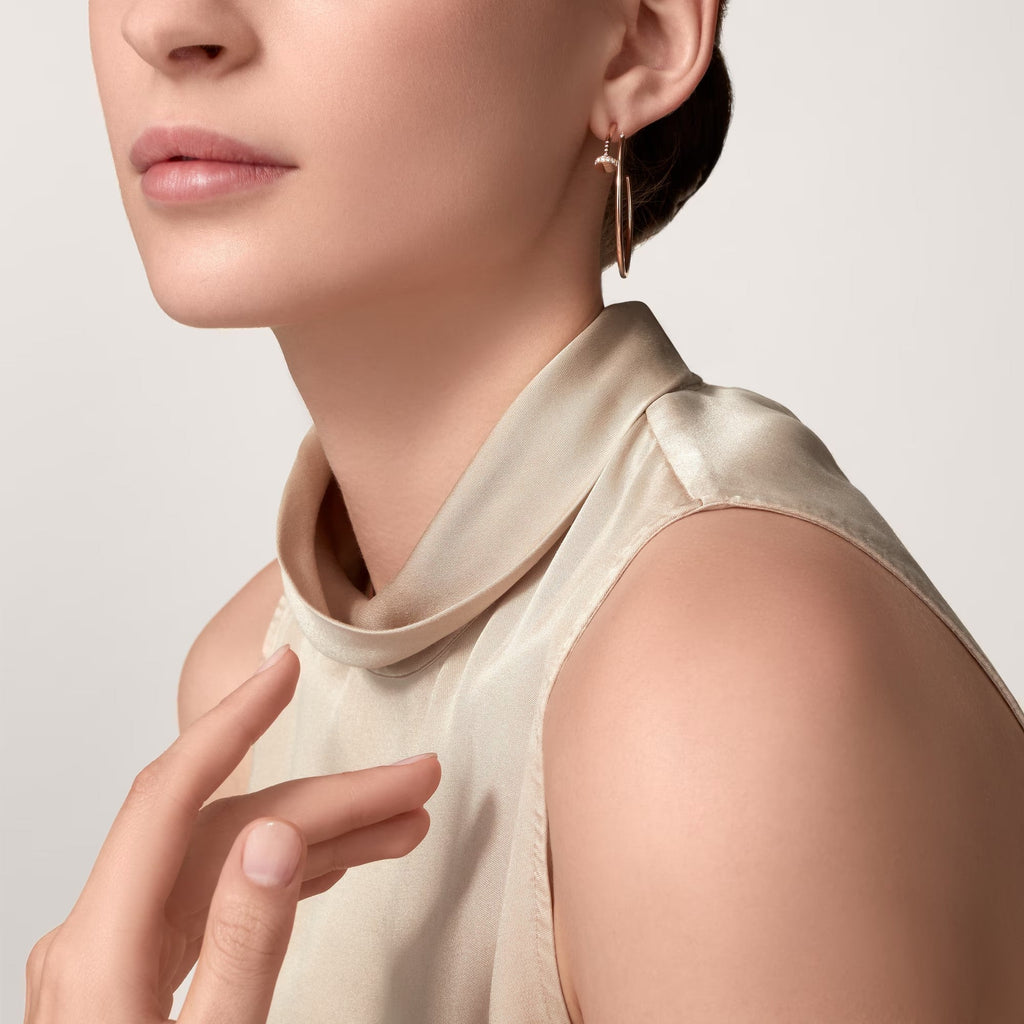 [Luxe Jewelry]JUSTE HALF DIAMOND LARGE EARRINGS