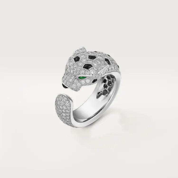 [Luxe Jewelry]PANTHERE SPOTTED FULL DIAMOND MEDIUM RING