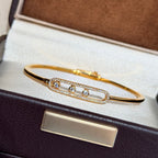 [LUXE]Move Pavé Diamond Bangle Bracelet M