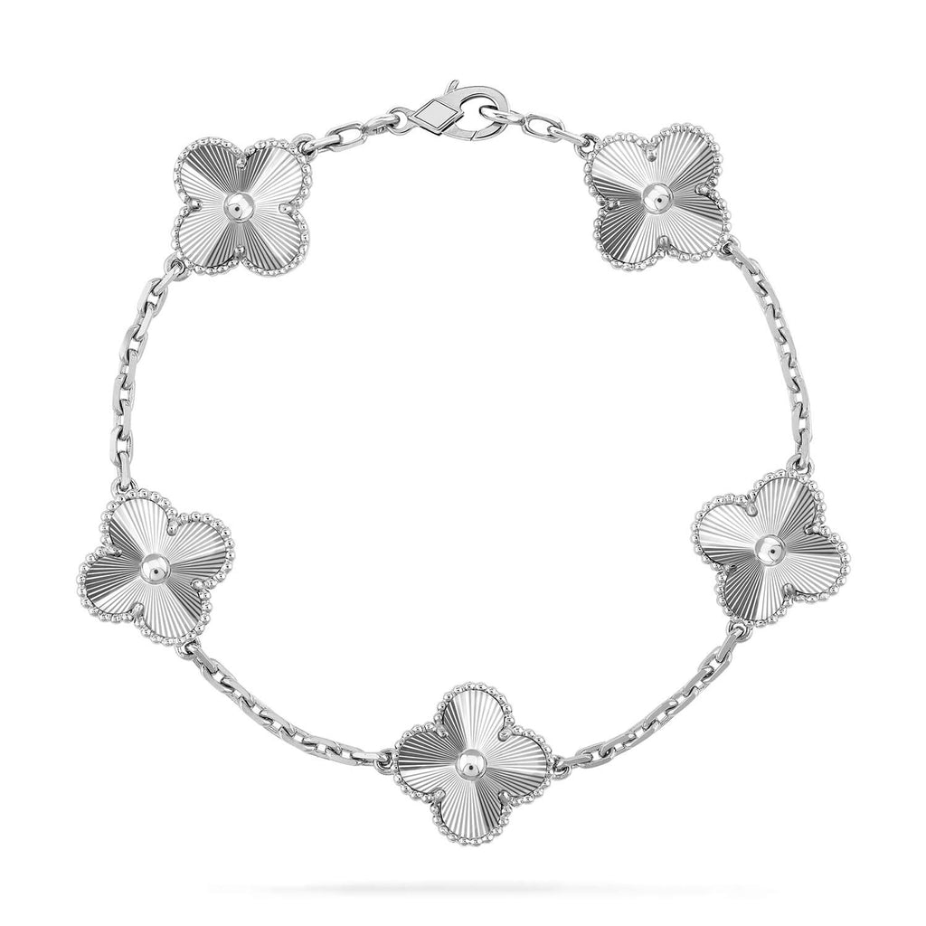 [Luxe] CLOVER 5 MOTIF LASER BRACELET COLLECTION