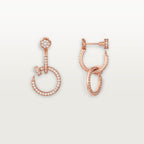 [Luxe Jewelry]JUSTE FULL DIAMOND DOUBLE EARRINGS