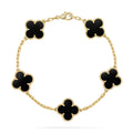 [Luxe] CLOVER 5 MOTIF ONYXS BRACELET COLLECTION