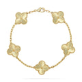[Luxe] CLOVER 5 MOTIF LASER BRACELET COLLECTION