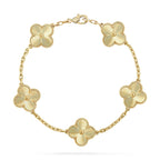 [Luxe] CLOVER 5 MOTIF LASER BRACELET COLLECTION