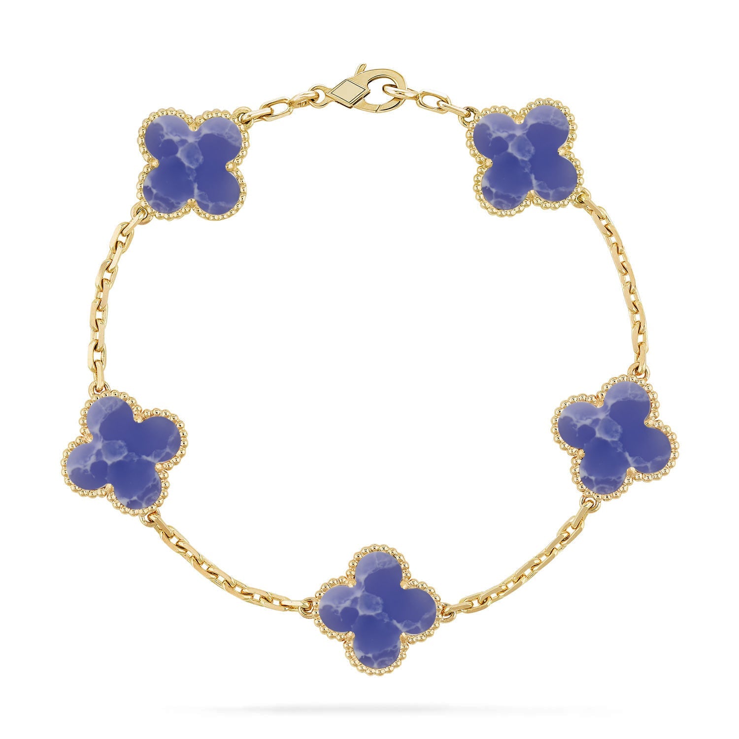 [Luxe]CLOVER 5 MOTIF BLUE VEINS BRACELET COLLECTION