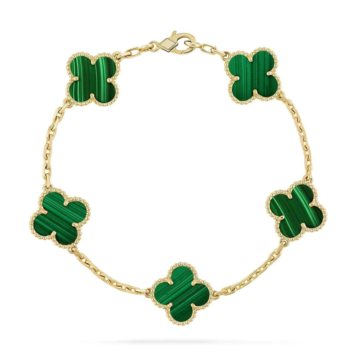 [LUXE]Clover 5 Motifs  Duo Bracelet Stack Set