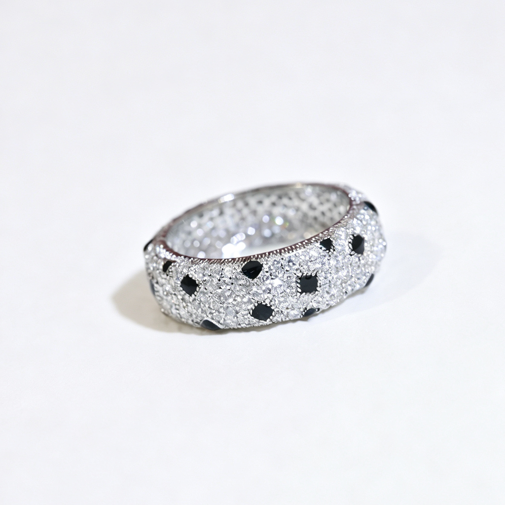 [Luxe Jewelry]PANTHERE SPOTTED FULL DIAMOND RING