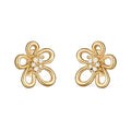 [Luxe JURI] FLOWERLACE EARRING 5 DIAMONDS