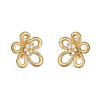 [Luxe JURI] FLOWERLACE EARRING 5 DIAMONDS