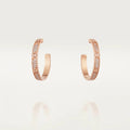 [Luxe Jewelry]LOVE EARRINGS 3.6MM DIAMOND PAVED