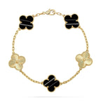 [Luxe] CLOVER 5 MOTIF PULSAR STONE BRACELET COLLECTION