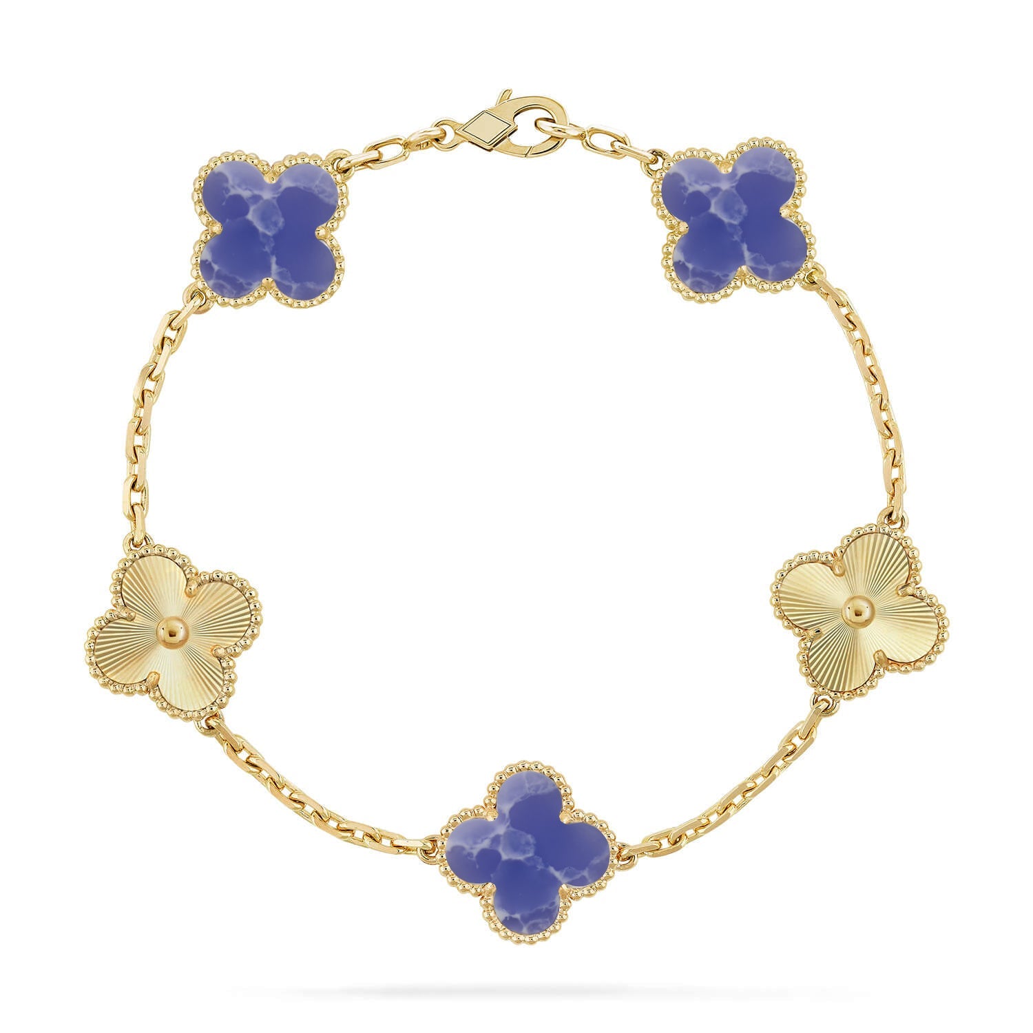 [Luxe]CLOVER 5 MOTIF BLUE VEINS BRACELET COLLECTION