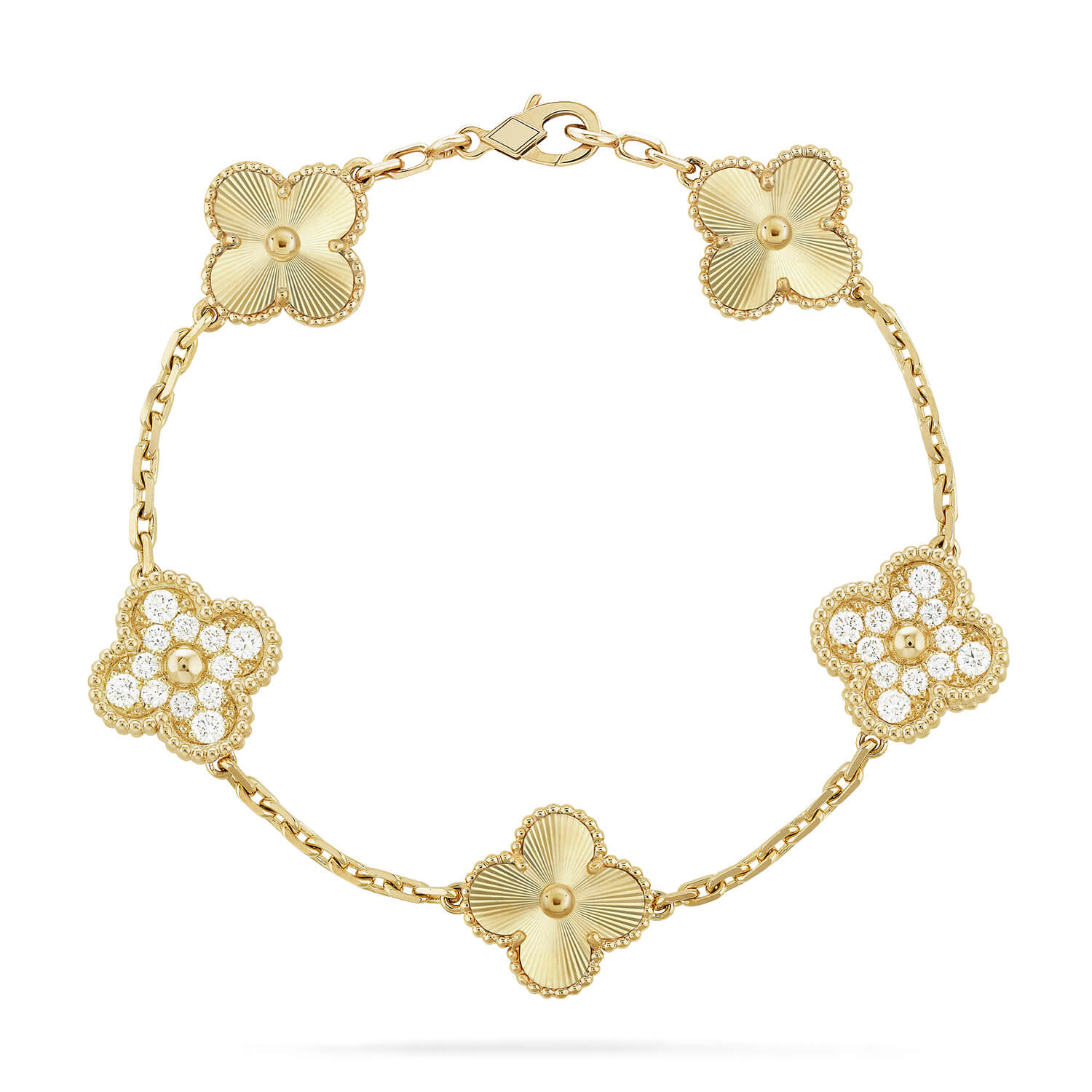 [Luxe] CLOVER 5 MOTIF LASER BRACELET COLLECTION