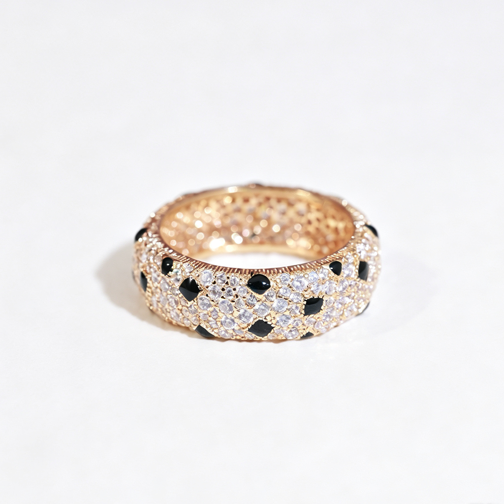 [Luxe Jewelry]PANTHERE SPOTTED FULL DIAMOND RING