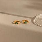 Rhombus Birthstone Huggies