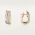[Luxe Jewelry]TRINITY HALF DIAMOND  CUSHION EARRINGS