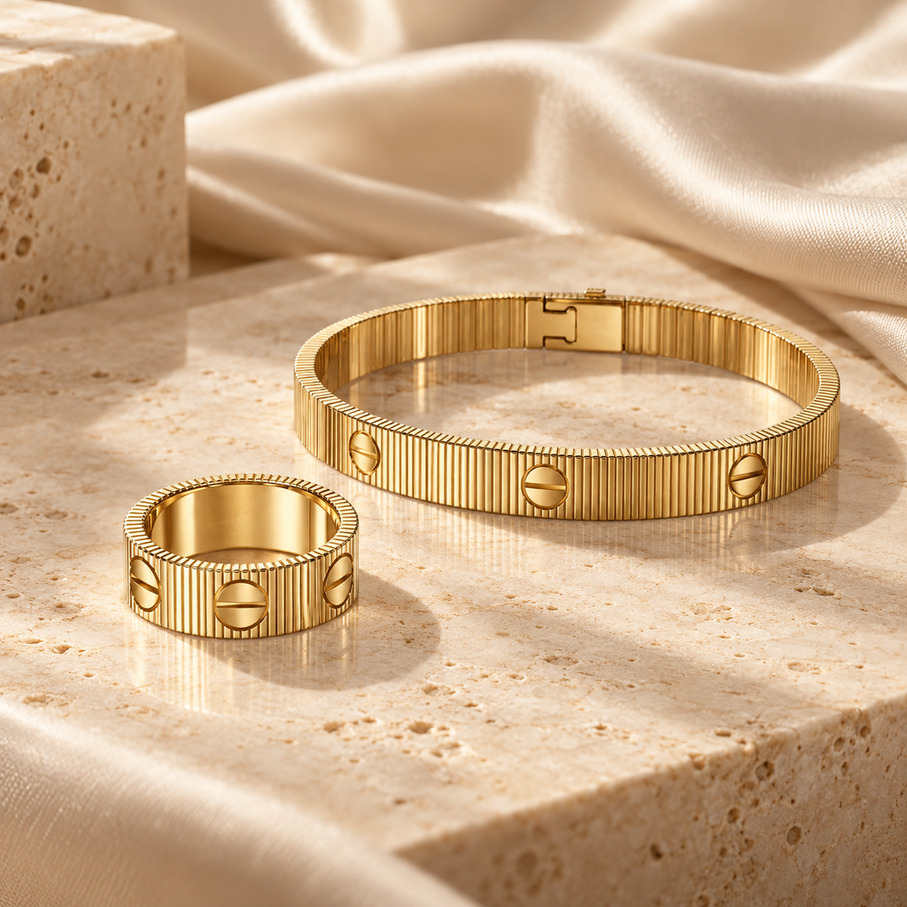 [LUXE]Love Unlimited Bracelet & Ring Set