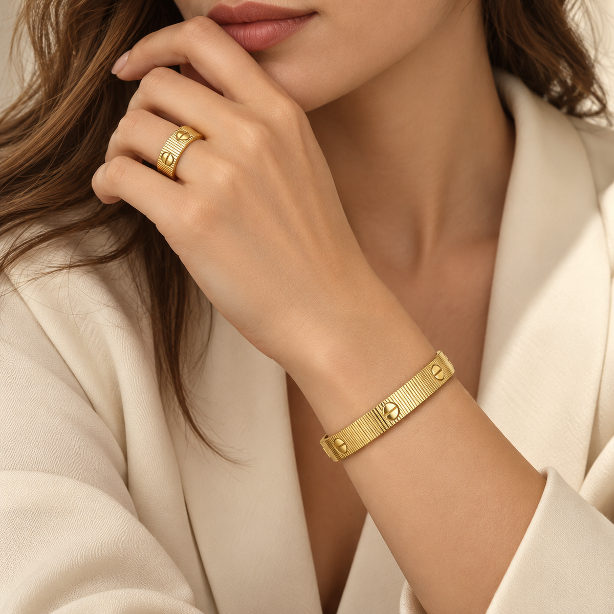 [LUXE]Love Unlimited Bracelet & Ring Set