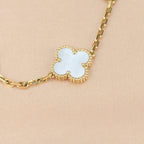 [Luxe]CLOVER WHITE PEARL MOP 5 MOTIF BRACELET COLLECTION