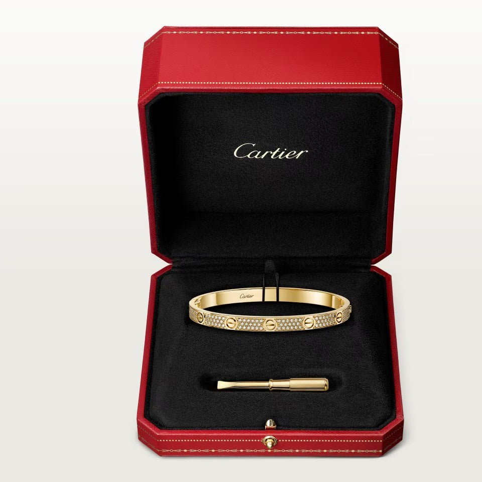 [Luxe Jewelry]LOVE BRACELET 4.8MM DIAMOND-PAVED