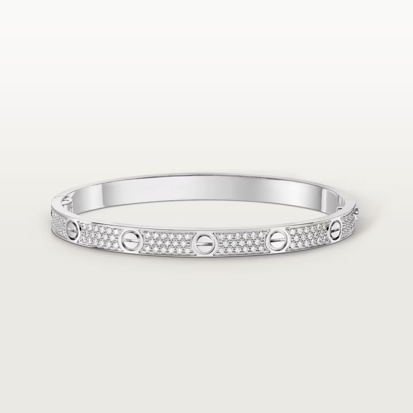 [Luxe Jewelry]LOVE BRACELET 4.8MM DIAMOND-PAVED