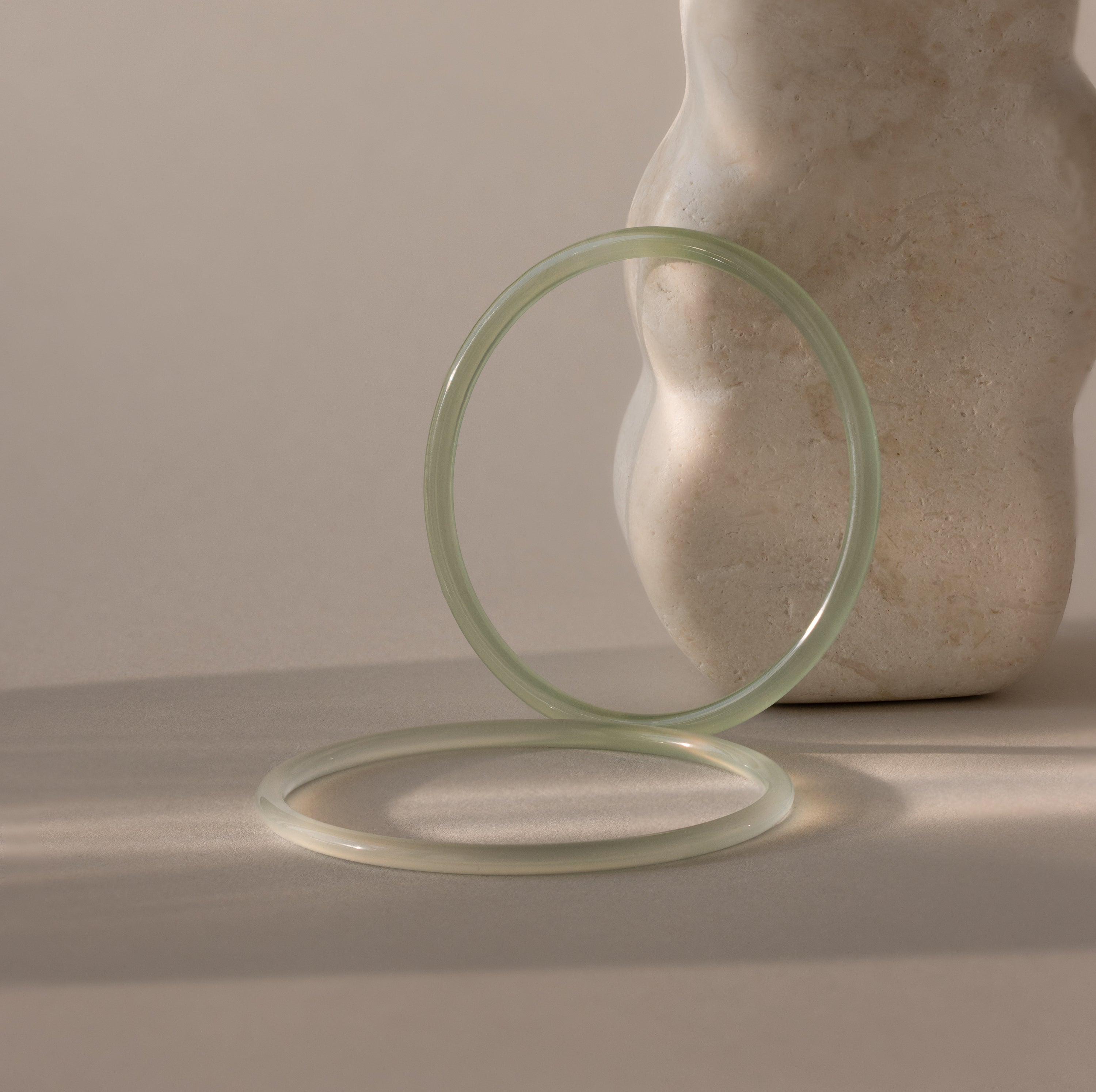 Thin Jade Bangle Set