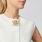 [Luxe JURI]FLOWERLACE NECKLACE 5 DIAMONDS