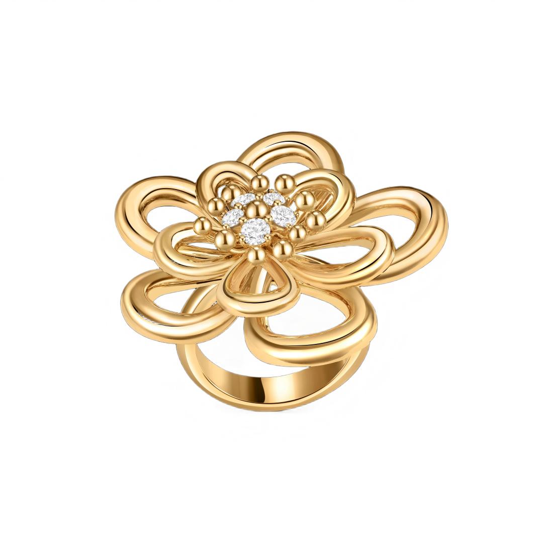 [Luxe JURI] FLOWERLACE RING 5 DIAMONDS
